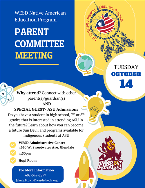 October Indian Parent Education Committee Meeting